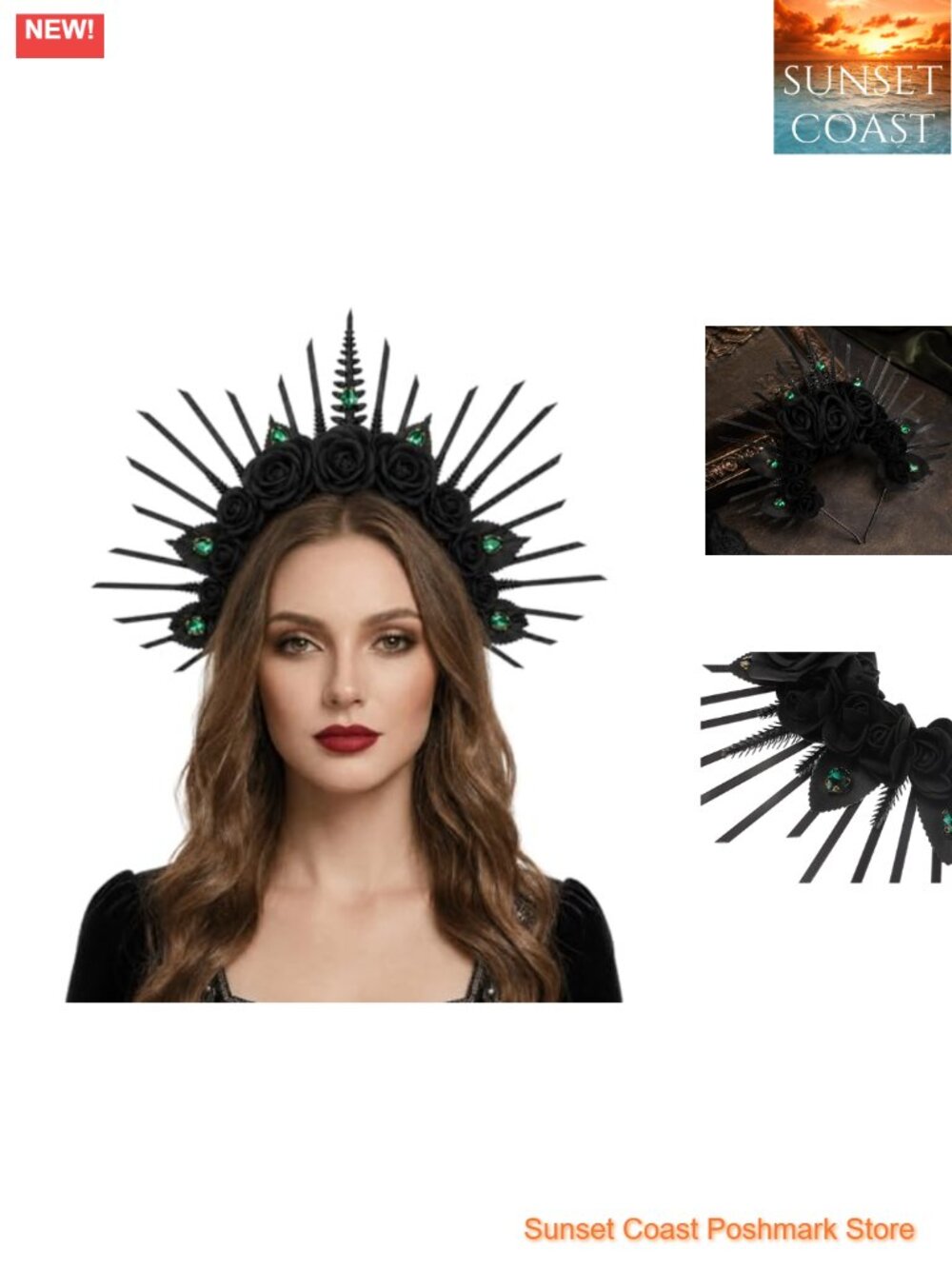 Handmade Foam Flower Halo Headband Costume Halloween Crown